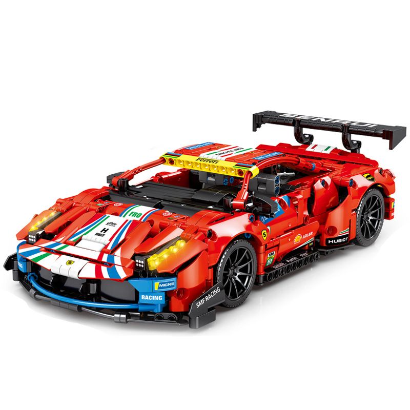 Конструктор Sembo Block Ferrari 488 GTE, 701950, 843 детали