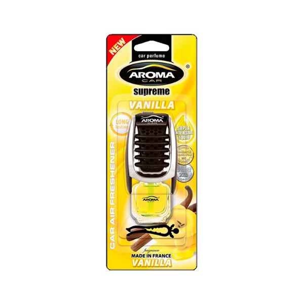 

Ароматизатор на дефлектор Aroma Car Supreme Slim Vanilla, Разноцветный