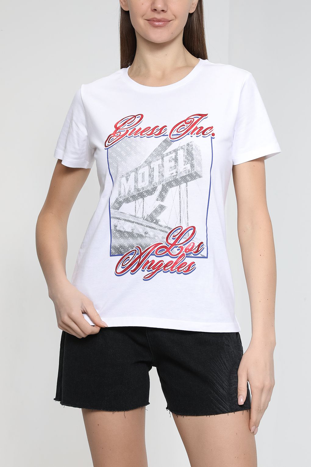 

Футболка женская Guess W3GI20 JA914 белая M, Белый, W3GI20 JA914