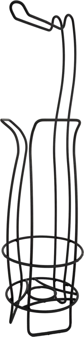 

Стойка для ёршика и туалетной бумаги 60 см сталь цвет чёрный