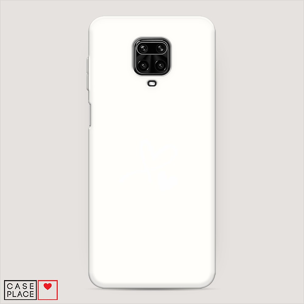 фото Матовый силиконовый чехол "сердечко минимализм" на xiaomi redmi note 9 pro awog