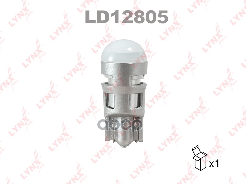 фото Лампа светодиодная 12v w5w w w2,1x9,5d 6500k lynxauto ld12805 lynxauto арт. ld12805