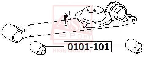 

Сайлентблок Заднего Продольного Рычага Тоyота Liтеасе Nоан Сr40 1996-1998 ASVA 0101101