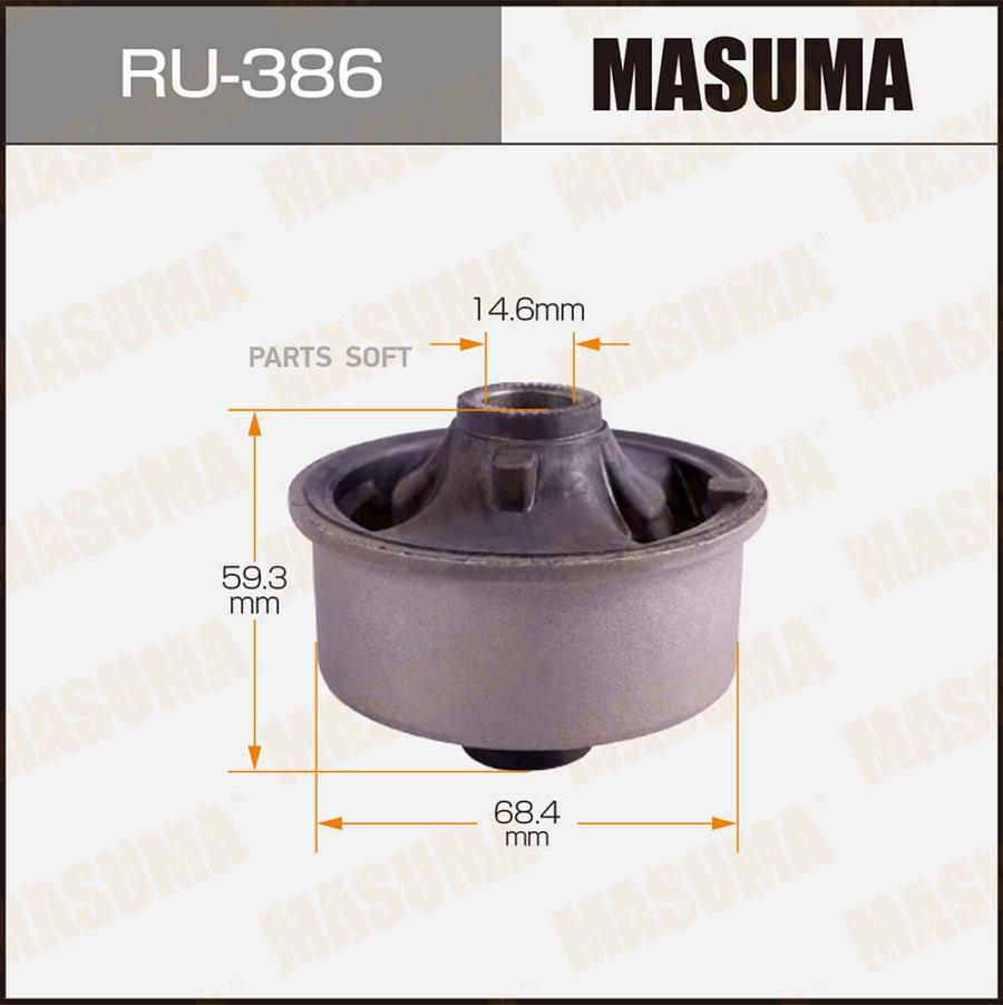 

Сайлентблок Toyota Corolla/Corolla / Allex/Prius Liftback 01>13 Masuma RU386
