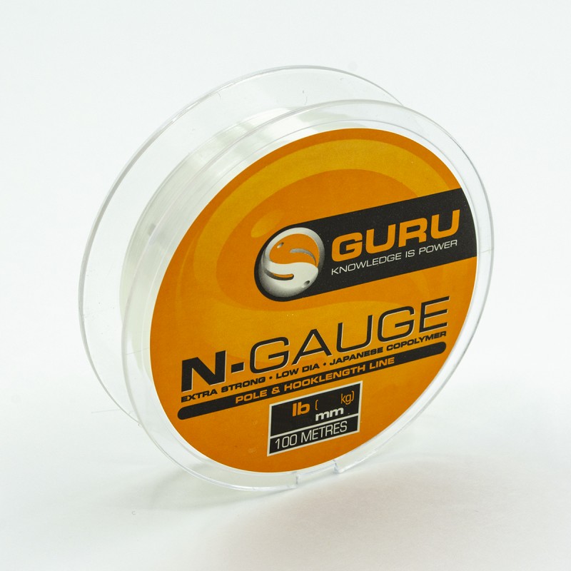 Леска монофильная Guru N-Gauge 0,13 мм, 100 м, 1,81 кг, прозрачный