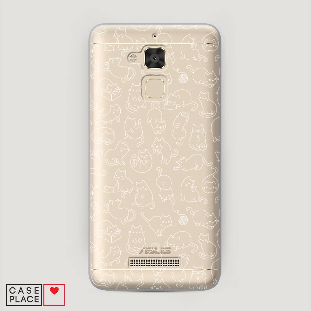 фото Чехол awog "шкодливые котики" для asus zenfone 3 max zc520tl