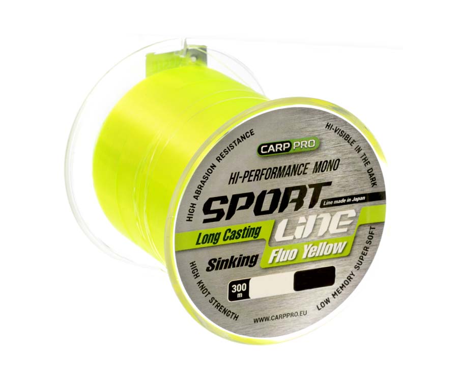 

Леска монофильная Carp Pro Sport Line 0,286 мм, 300 м, 5,6 кг, Yellow, Желтый, Sport Line