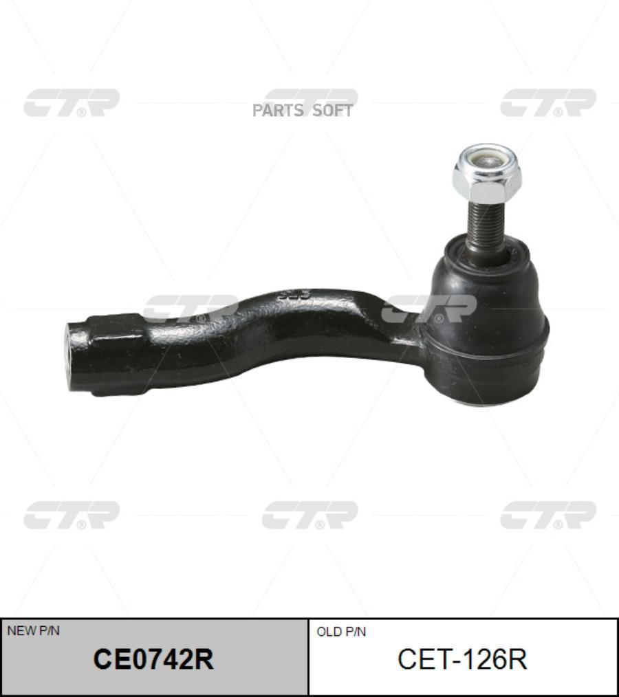 Наконечник тяги рулевой правый Toyota Celica 9905 CTR CET126R 2151₽