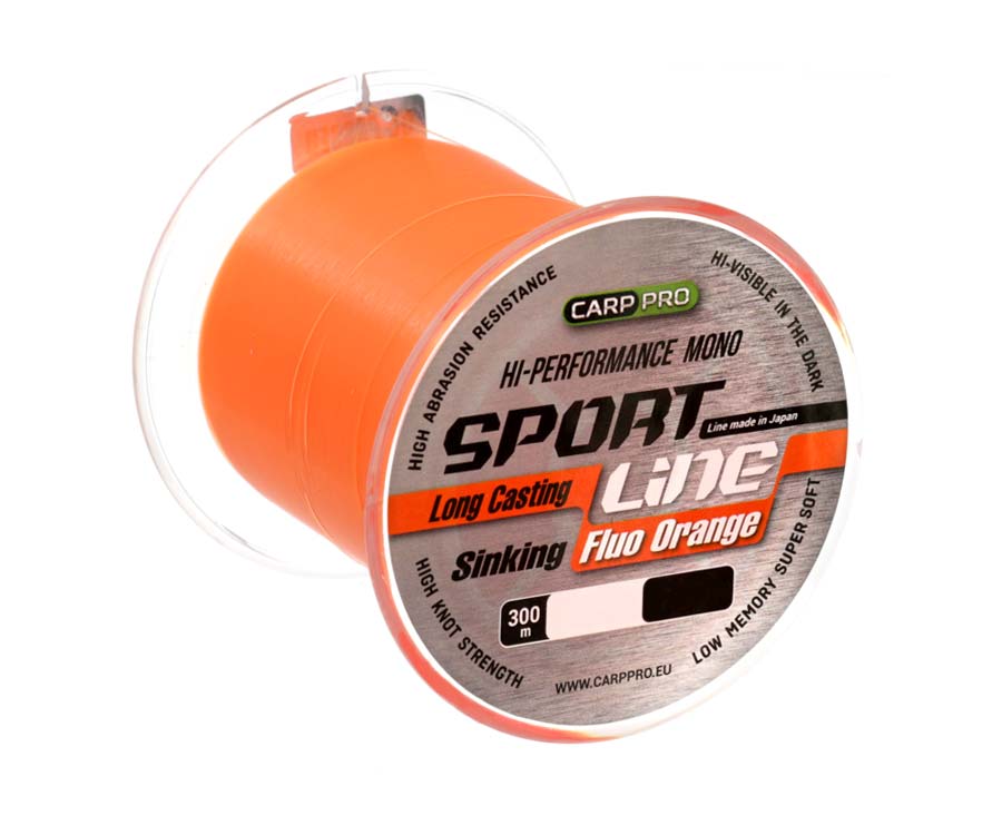 Леска монофильная Carp Pro Sport Line 0,31 мм, 300 м, 6,6 кг, Orange