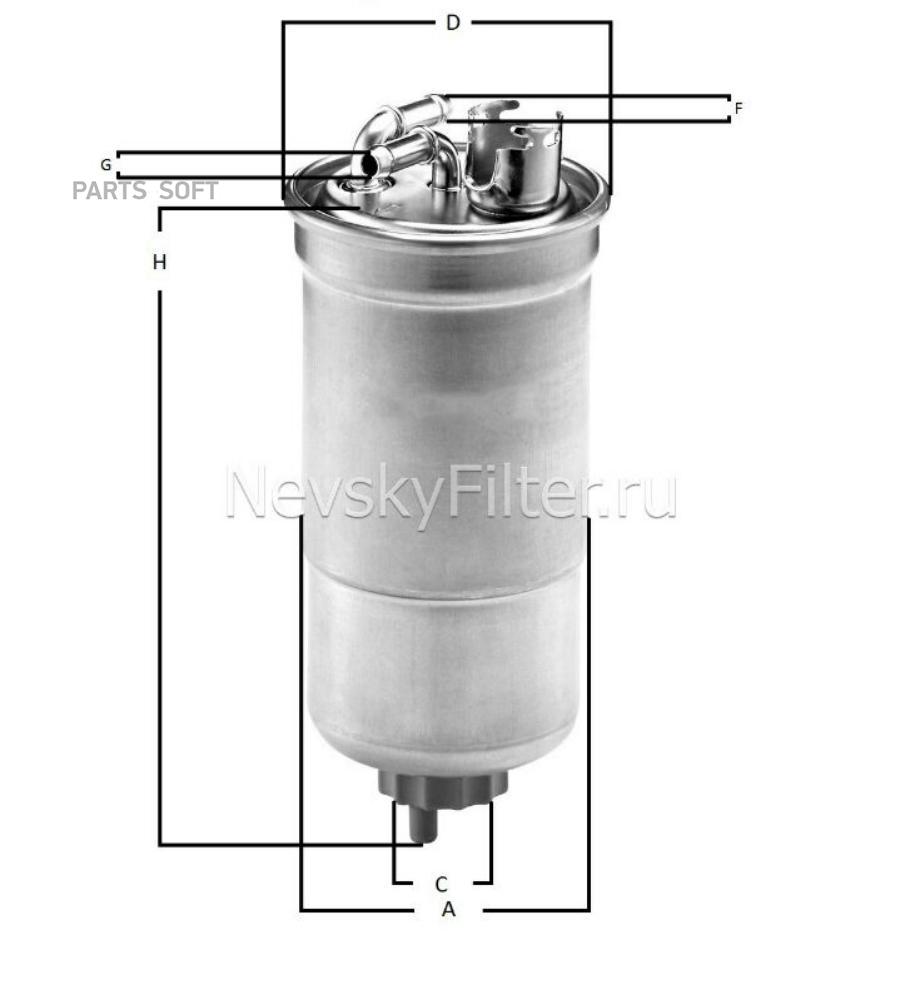 

NEVSKY-FILTER NF2003M Фильтр топл. ГАЗ Волга ГАЗель ВАЗ УАЗ MAZDA SUBARU 1шт