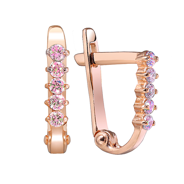 

Серьги из золота Azade 12-0226, фианит, 12-0226