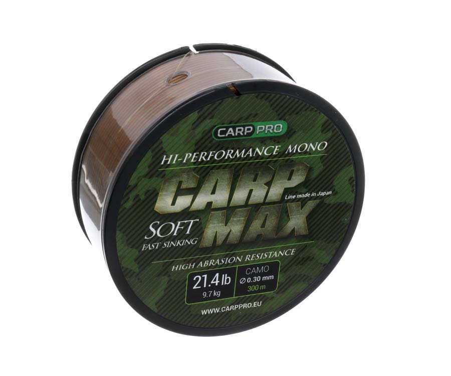 Леска монофильная Carp Pro Carp Max 0,3 мм, 300 м, 9,7 кг, Camo