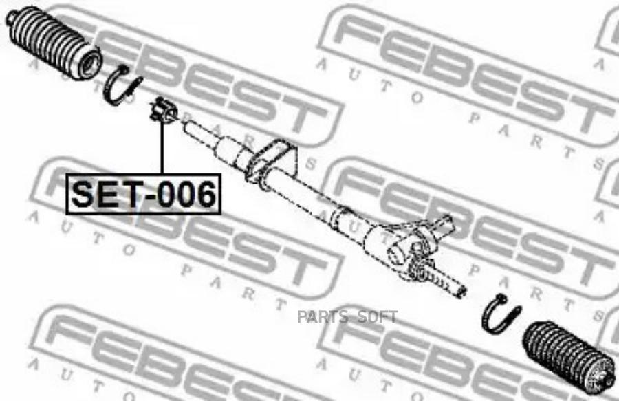 

Ремкомплект рулевой рейки FEBEST SET-006