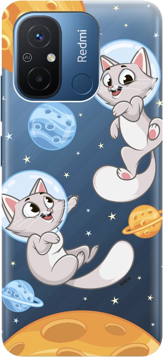 

Чехол на Xiaomi Redmi 12C с 3D принтом "CosmoCats" прозрачный, Прозрачный;оранжевый, 158935