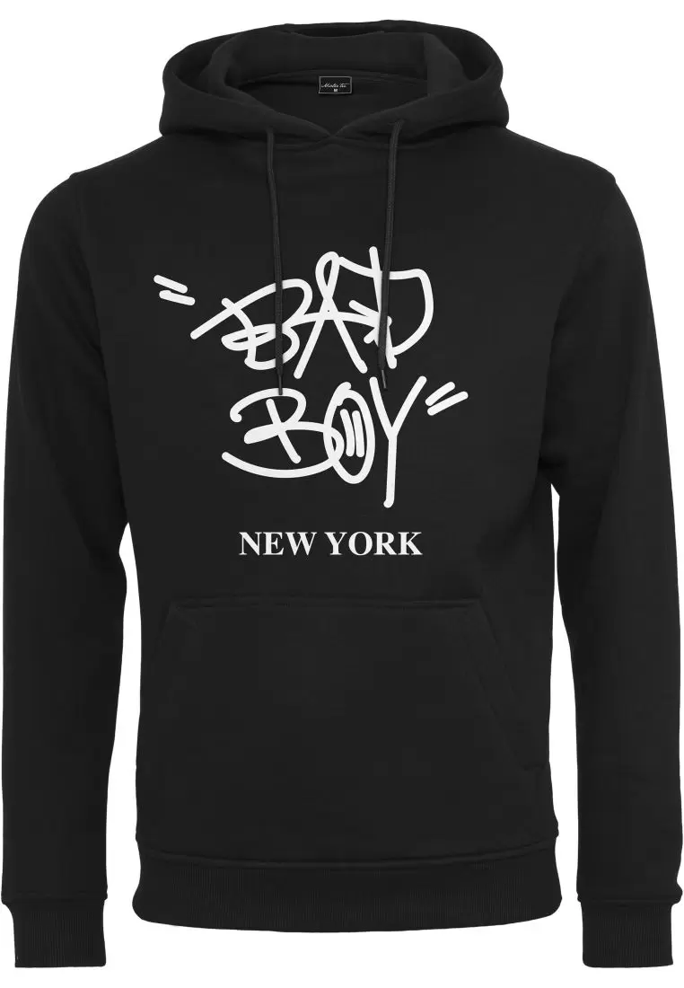 Толстовка Mister Tee для мужчин Bad Boy New York Hoodie SS23, размер 2XL, MT1542, чёрная