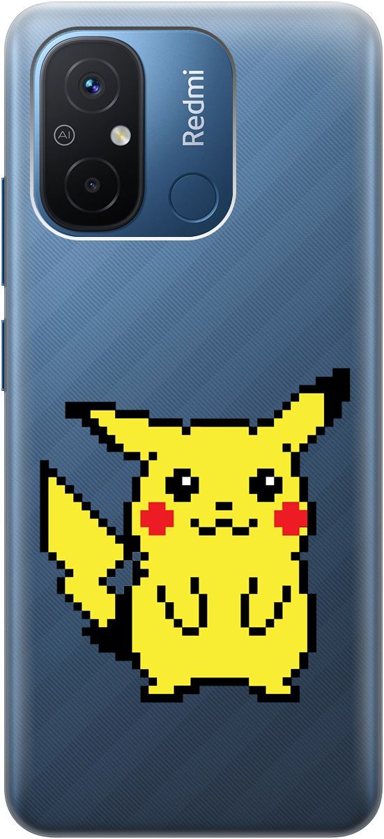 

Чехол на Xiaomi Redmi 12C с 3D принтом "Pixel Pikachu" прозрачный, Прозрачный;желтый, 158934