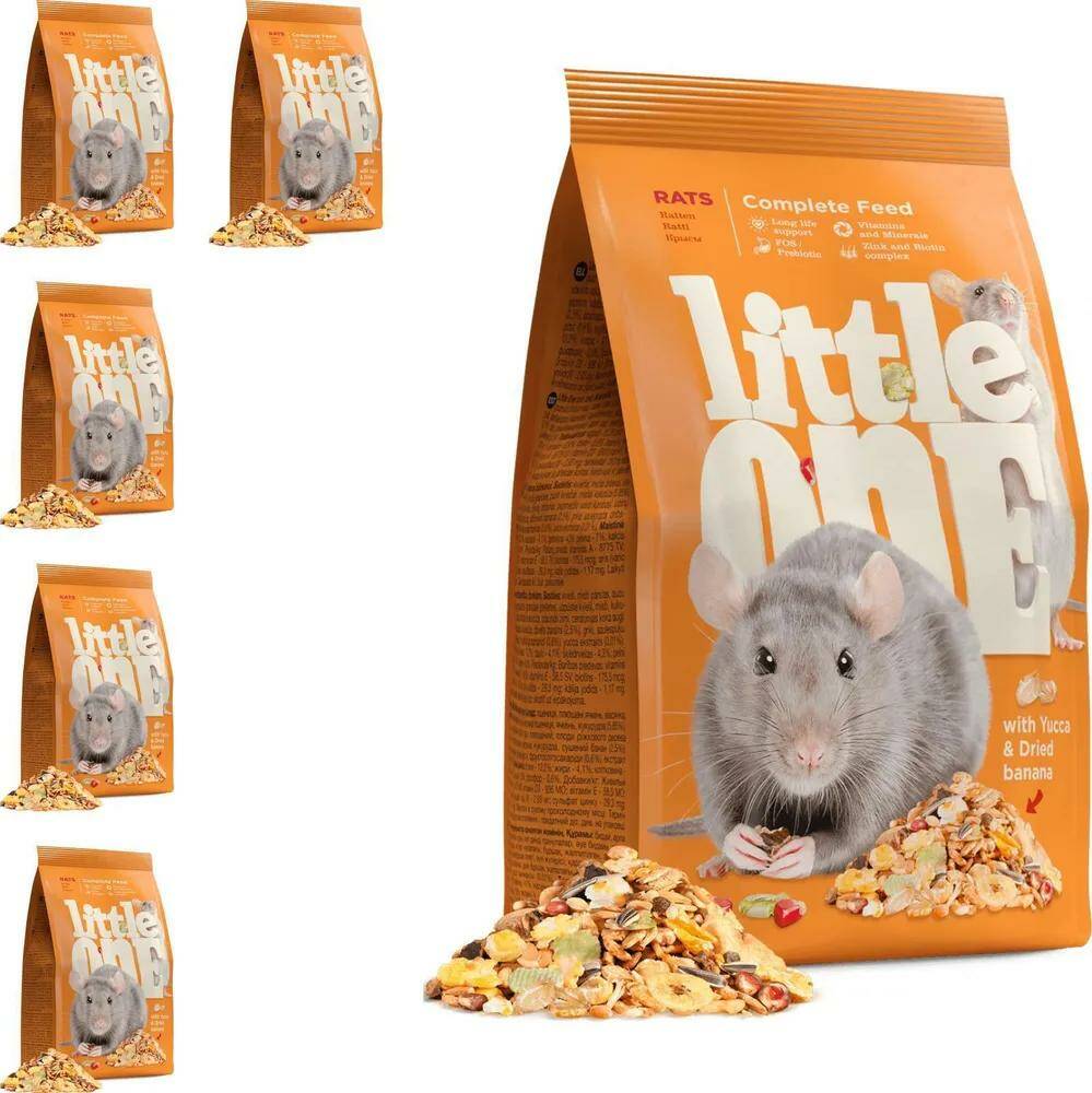 

Корм Little One Корм д/крыс 400г (5 штук)