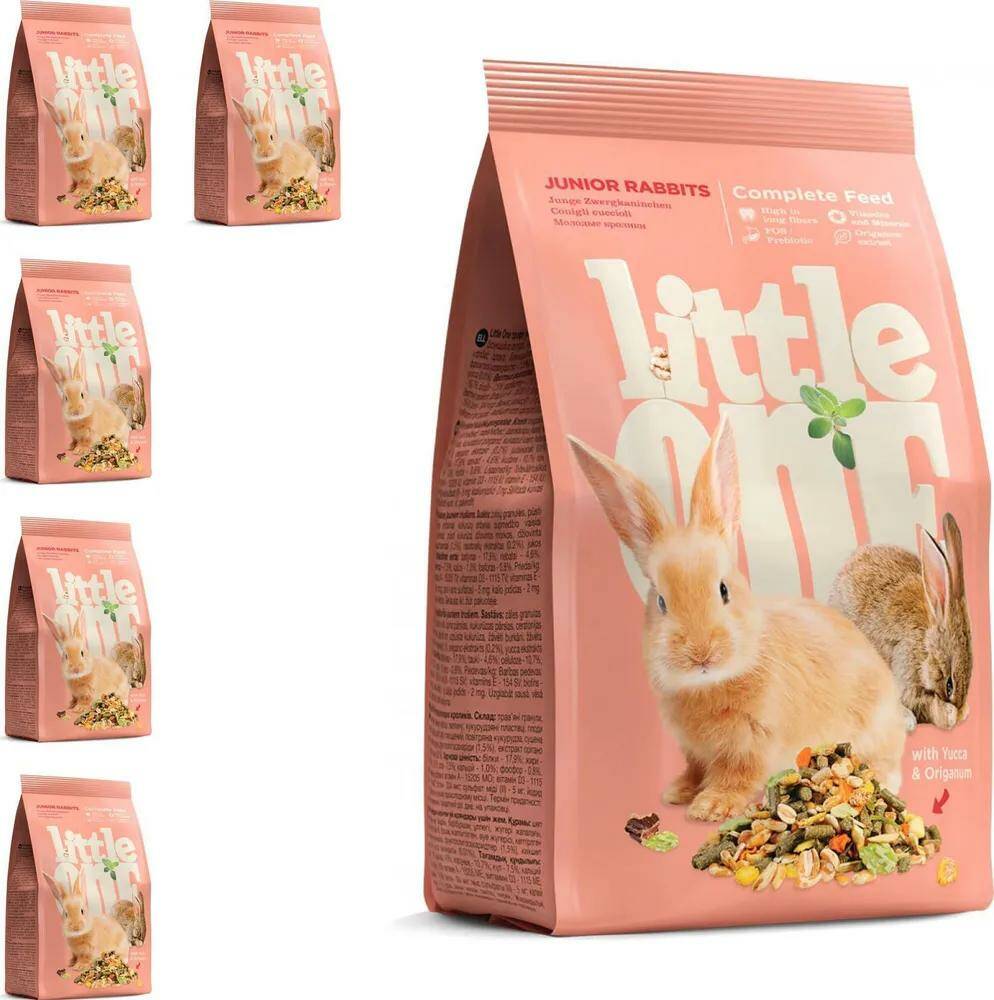 

Сухой корм для молодых кроликов Little One, 400 г, 5 шт, Junior Rabbits