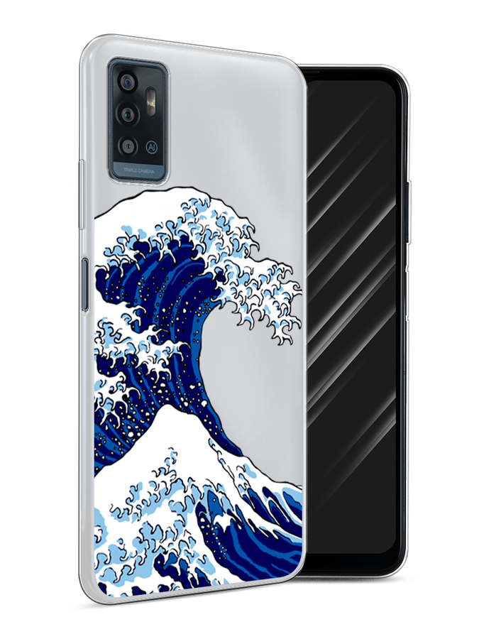 

Чехол Awog на ZTE Blade A71 / ЗТЕ Блэйд A71 "Волна в Канагаве", Разноцветный, 134450-4