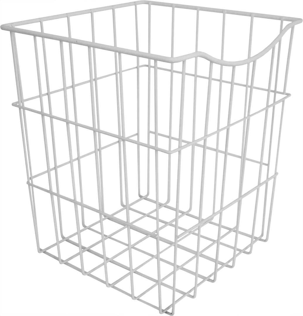

Корзина для белья в шкаф 25х25х30 см цвет белый
