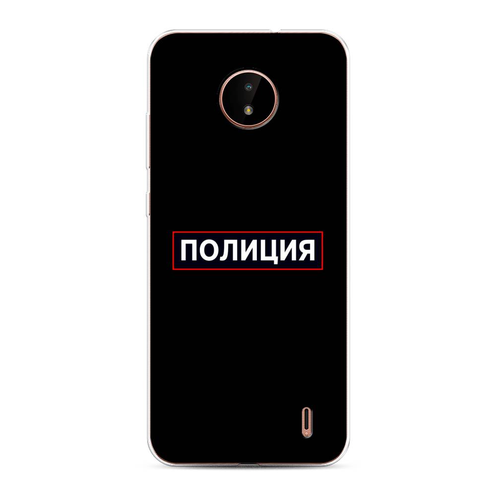 

Чехол Awog на Nokia C20 / Нокиа C20 "Police logo", Черный;белый;красный, 124350-5