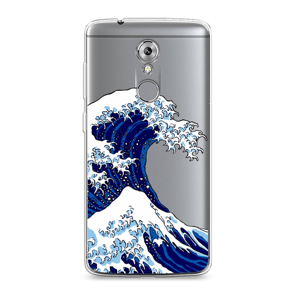 

Чехол Awog на ZTE Axon 7 / ЗТЕ Аксон 7 "Волна в Канагаве", Разноцветный, 131450-4