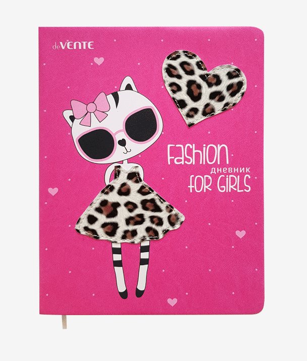 

Дневник универсальный deVente Fashion for Girls, Розовый, 1708156