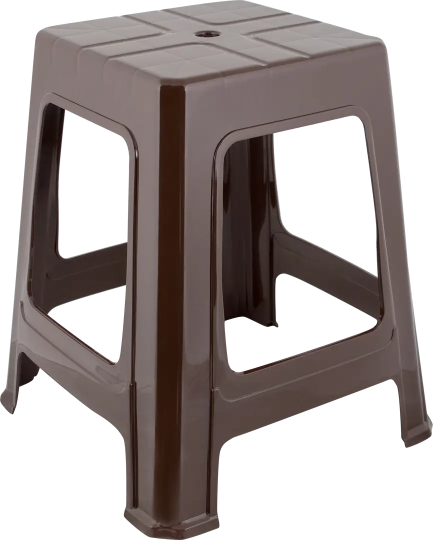 

Табурет садовый 39х39х45 см пластик коричневый