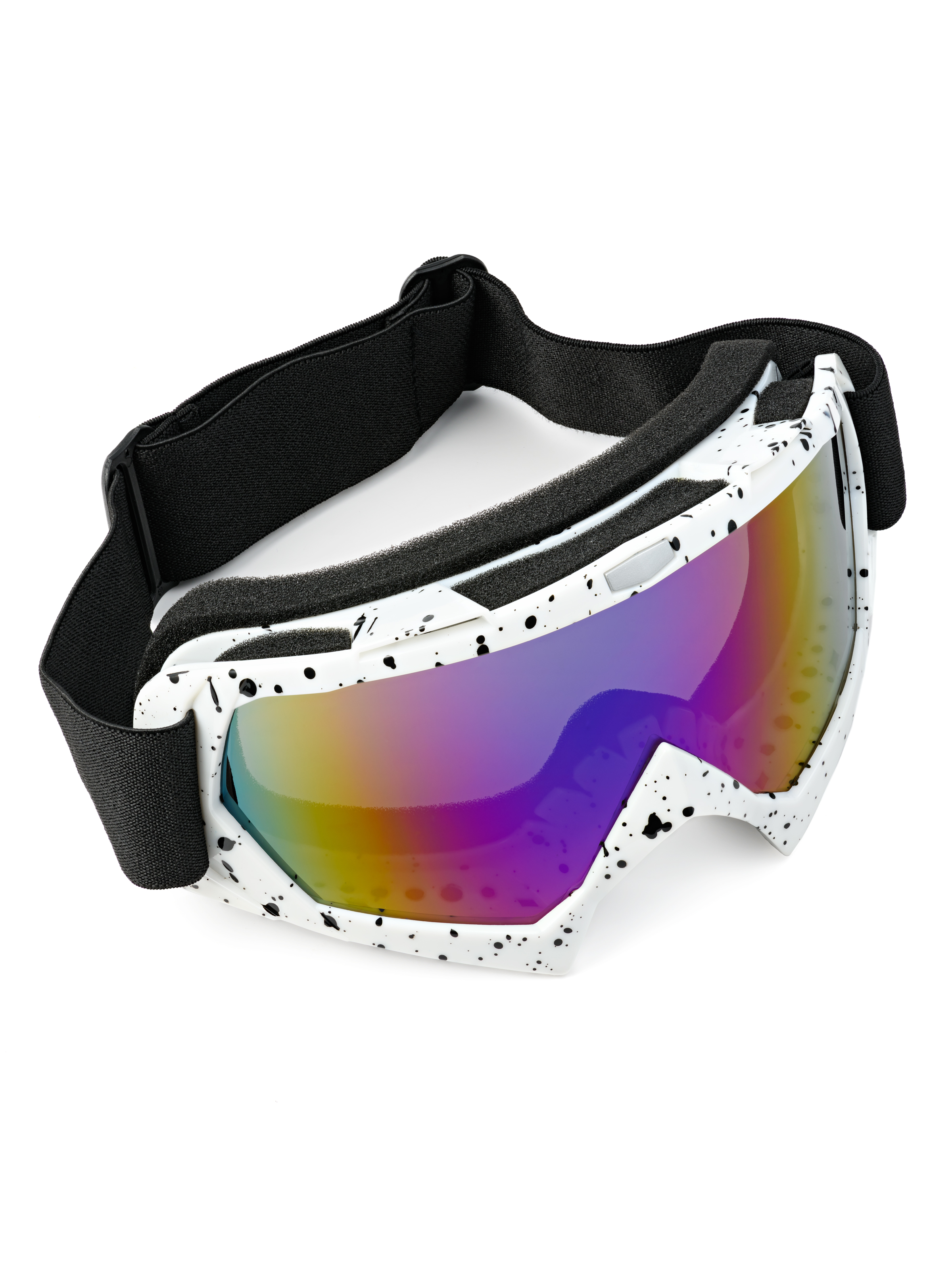 Горнолыжная маска Shark Fit, белая оправа, фиолетовые линзы