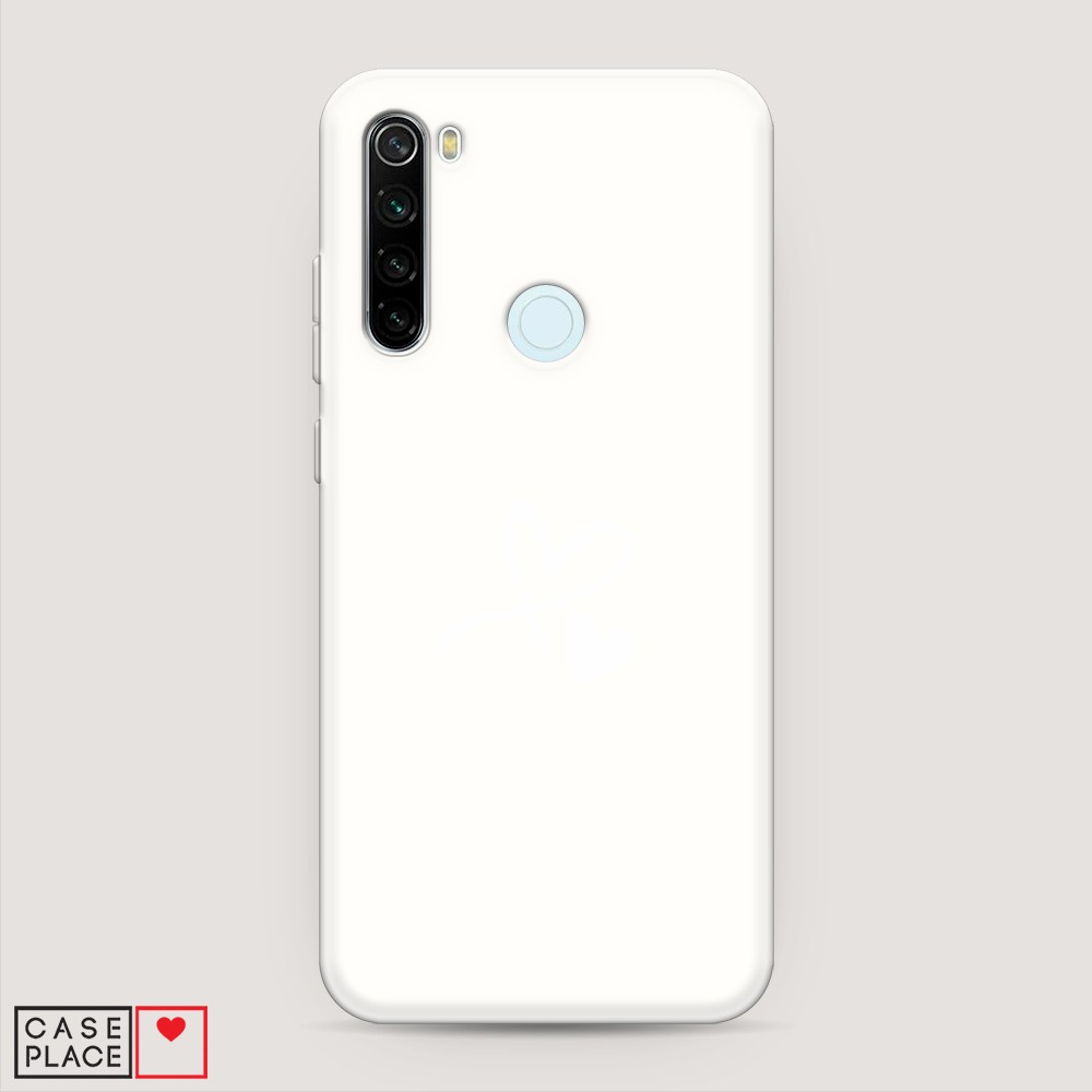 фото Матовый силиконовый чехол "сердечко минимализм" на xiaomi redmi note 8t awog