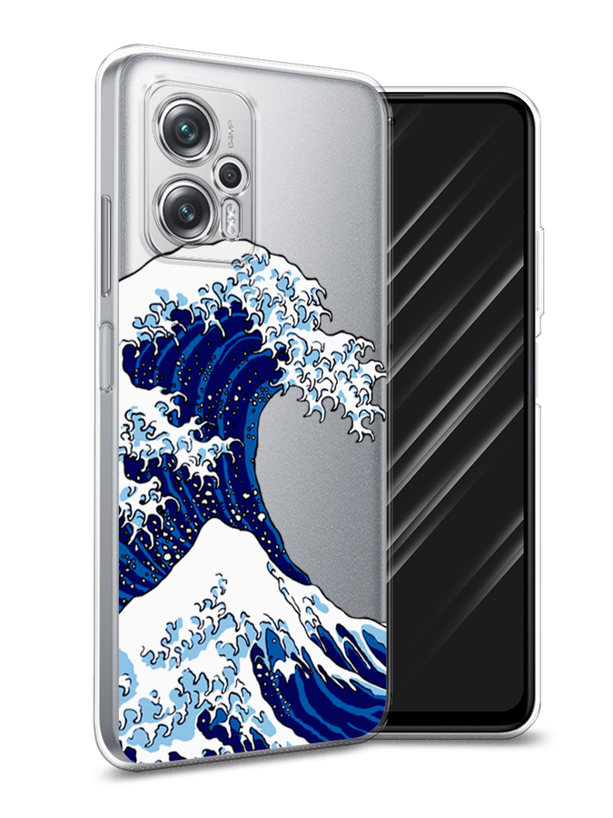 

Чехол Awog на Poco X4 GT/Redmi Note 11T Pro/11T Pro Plus "Волна в Канагаве", Разноцветный, 315550-4