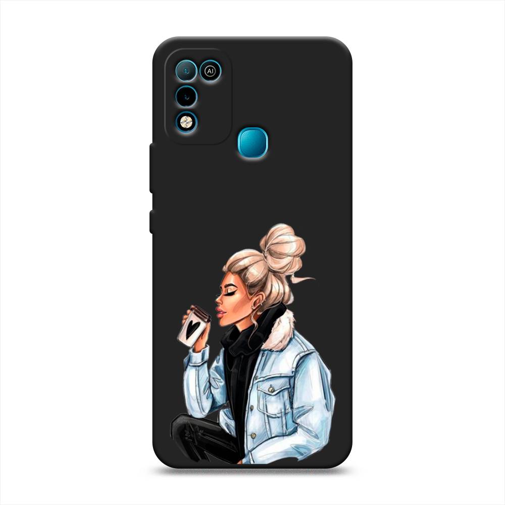 

Чехол Awog на Infinix Hot 10 Play/Hot 11 Play "Cute girl", Разноцветный, 3100852-1