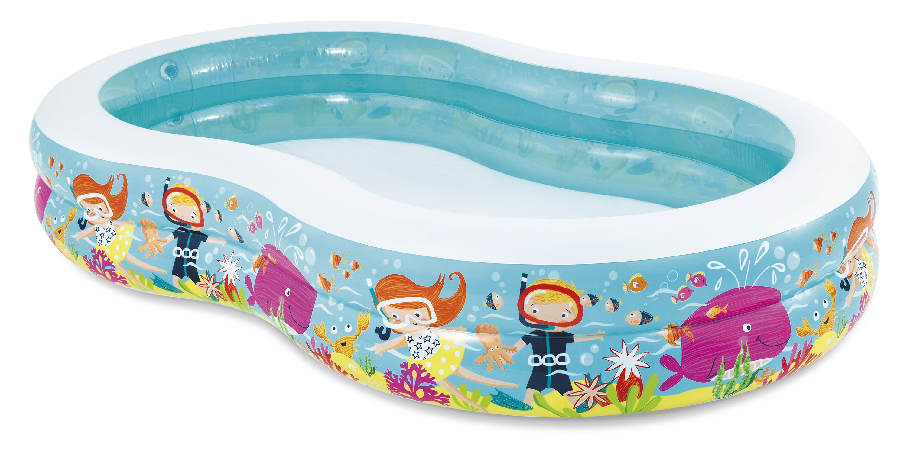 Детский надувной бассейн 1629301138 Paradise Lagoon Pool Intex 56490 бассейн надувной intex ocean reef shade pool