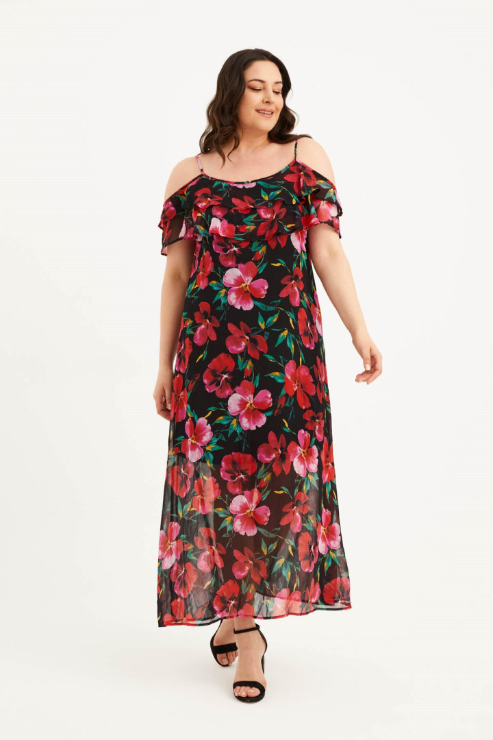 

Платье женское My Line Moda 882 черное 42 RU (товары доставляются из-за рубежа), 882