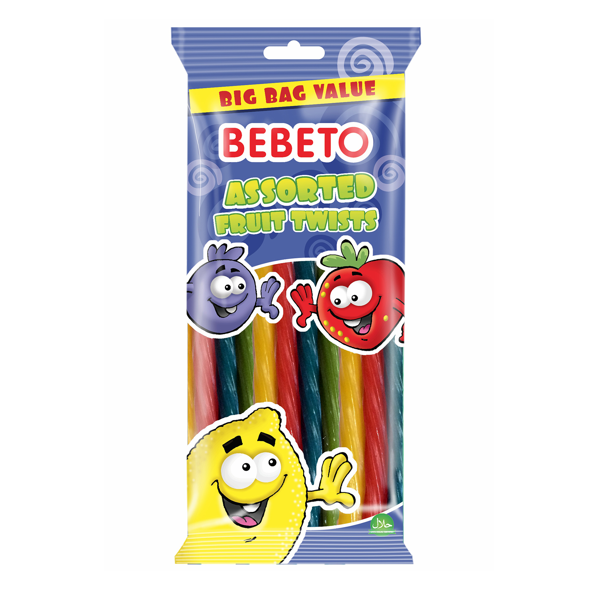 

Мармелад Bebeto Assorted fruit twist 200 г