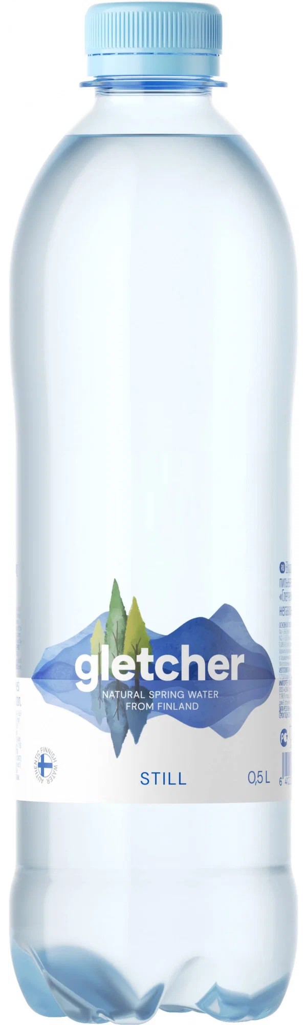 Вода питьевая природная Gletcher негазированная 0,5 л
