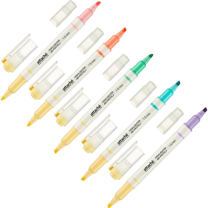 

Маркер выделитель текста Attache Selection Bi-Pastel 1-5 мм 6 цв., 5 шт