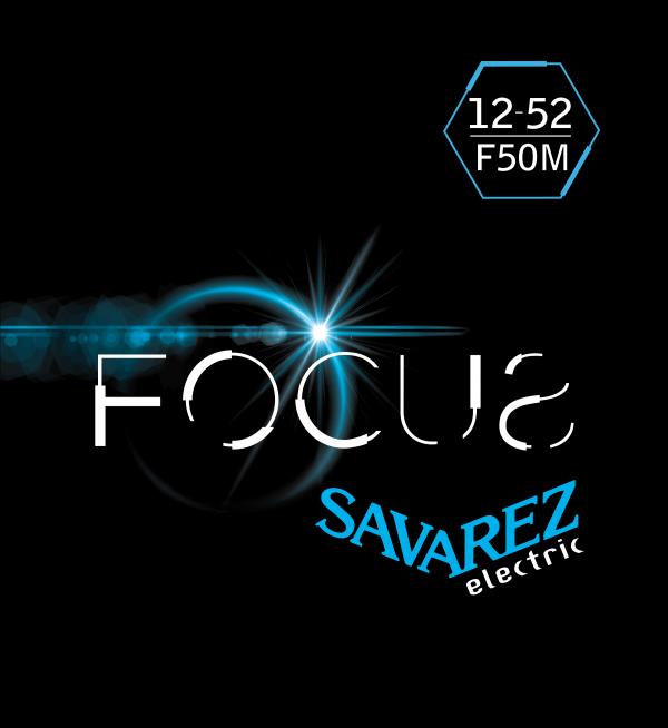 

F50M Focus Комплект струн для электрогитары, никелированные, 12-52, Savarez, F50M