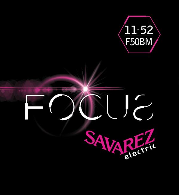 

F50BM Focus Комплект струн для электрогитары, никелированные, 11-52, Savarez, F50BM