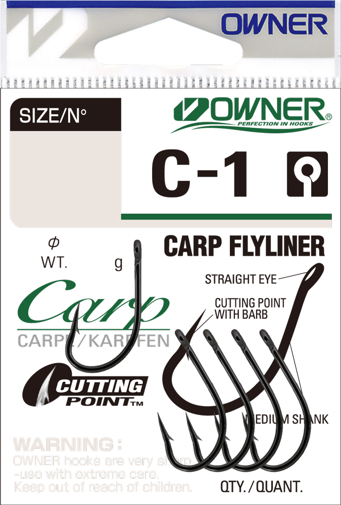 Рыболовные крючки Owner Carp Flyliner BC 8, 5 шт.