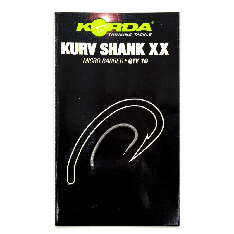 Рыболовные крючки Korda Kurv Shank-XX 6, 10 шт.