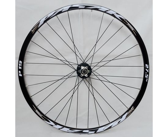 Передние велосипедное колесо PASAK P19. 27,5 дюймов. Черный-Коричневый