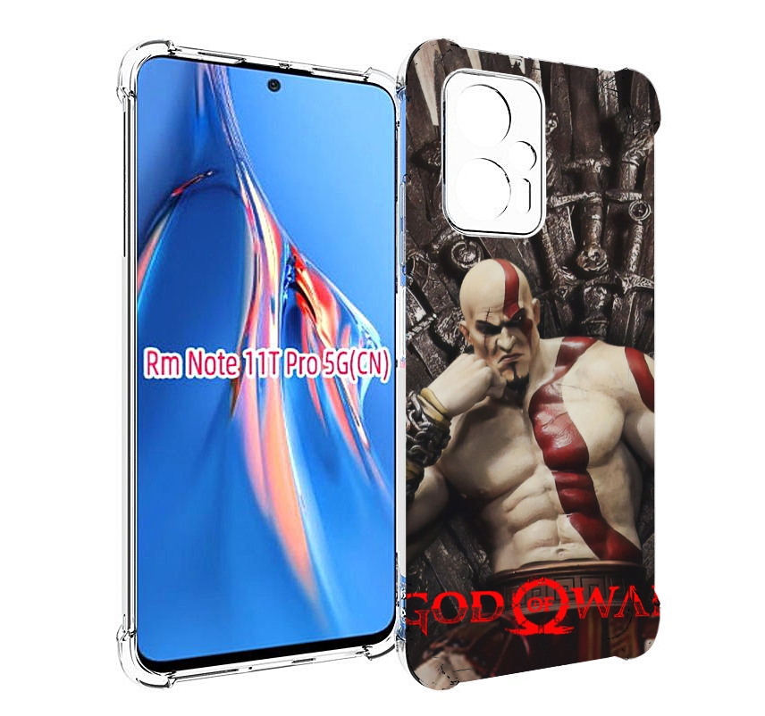 

Чехол MyPads God of War Кратос для Xiaomi Redmi Note 11T Pro / 11T Pro Plus / Poco X4 G..., Прозрачный, Tocco
