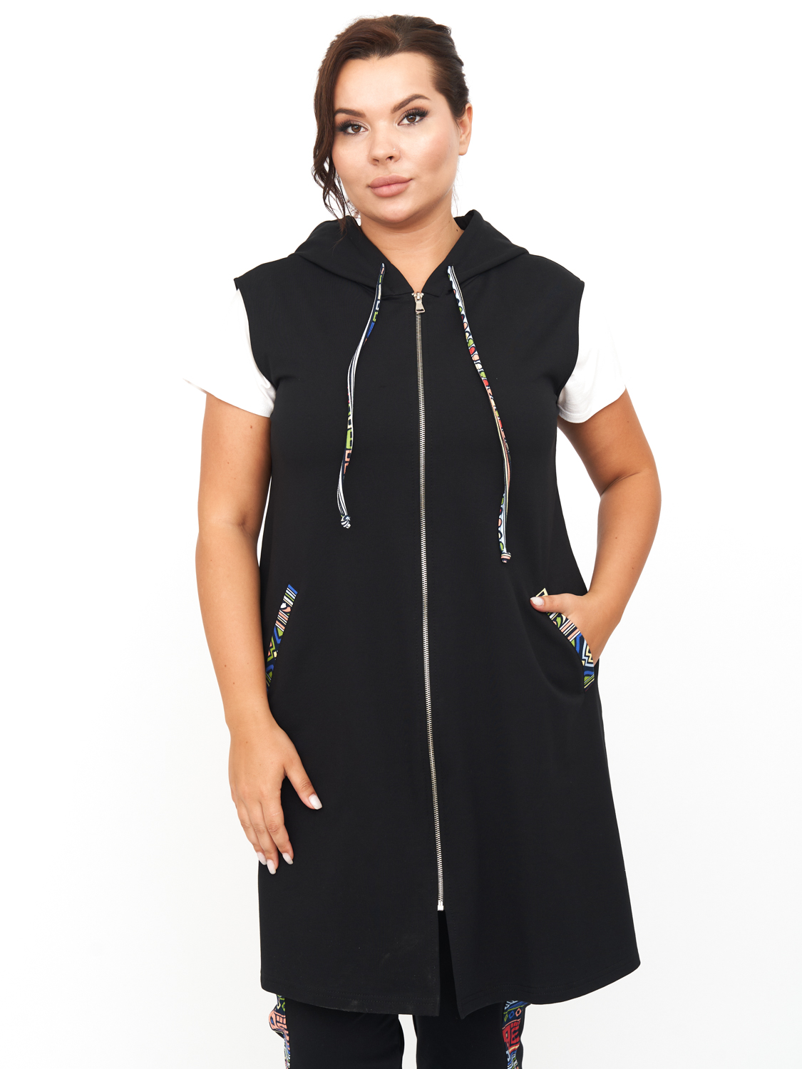 Жилет женский ZORY ZGL03102 черный 60-62 RU