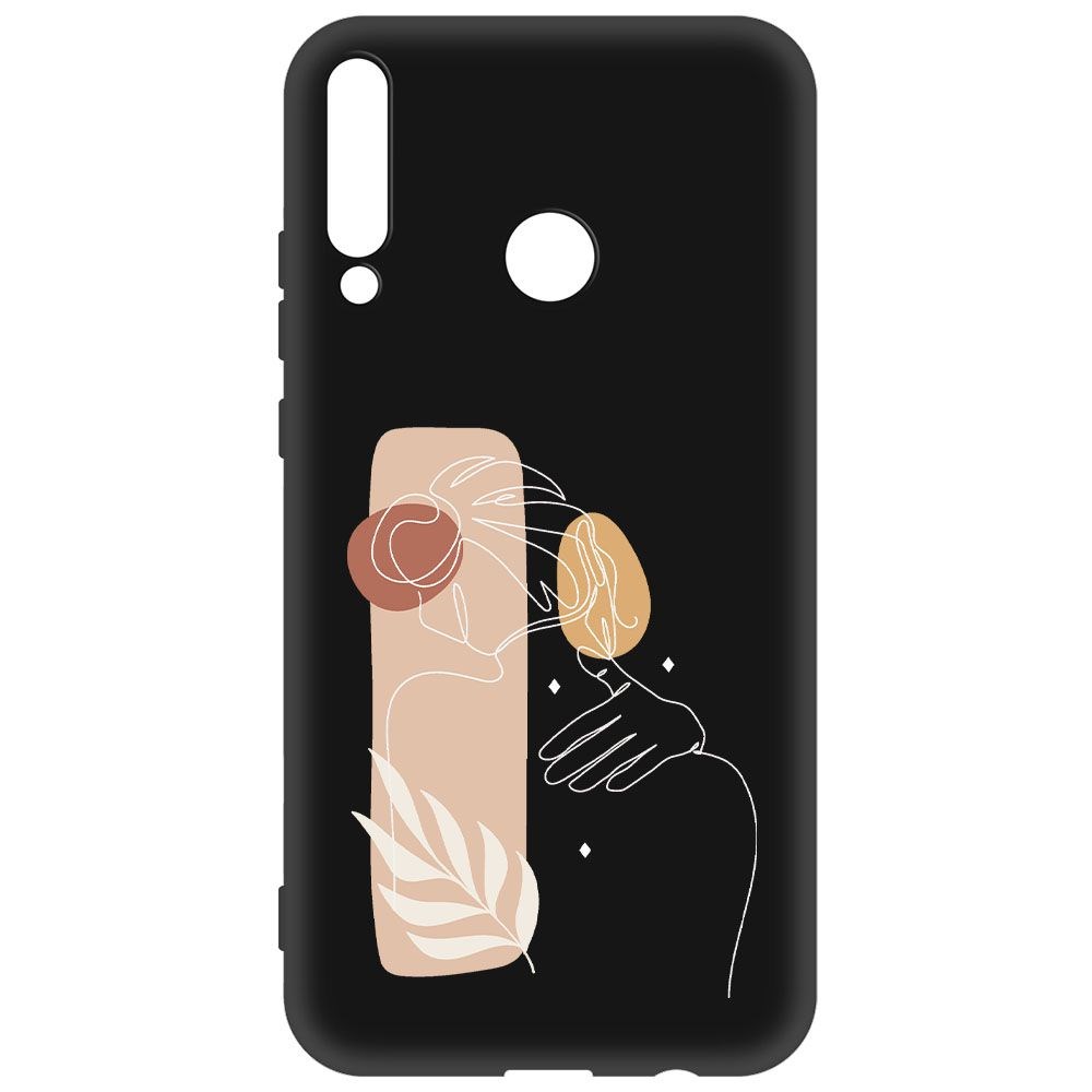 

Чехол-накладка Krutoff Soft Case Нежность для Huawei Y7P черный