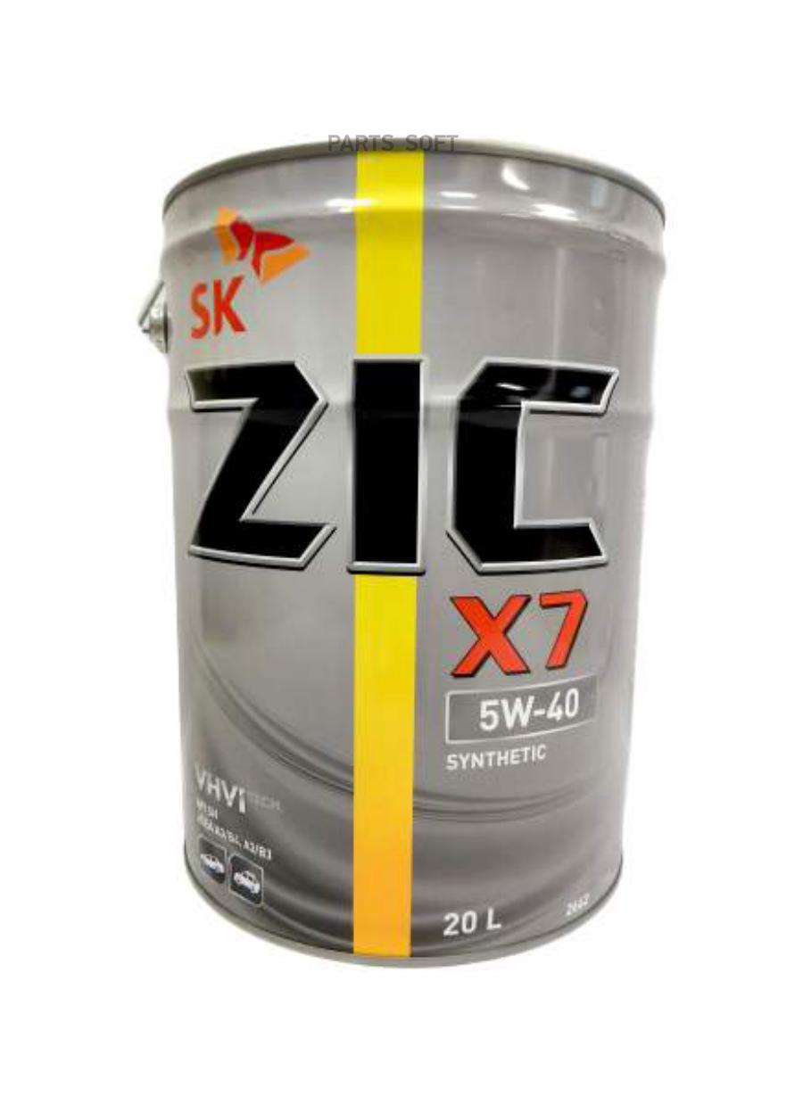 

ZIC Масло моторное ZIC X7 5W-40 синтетическое 20 л 192662