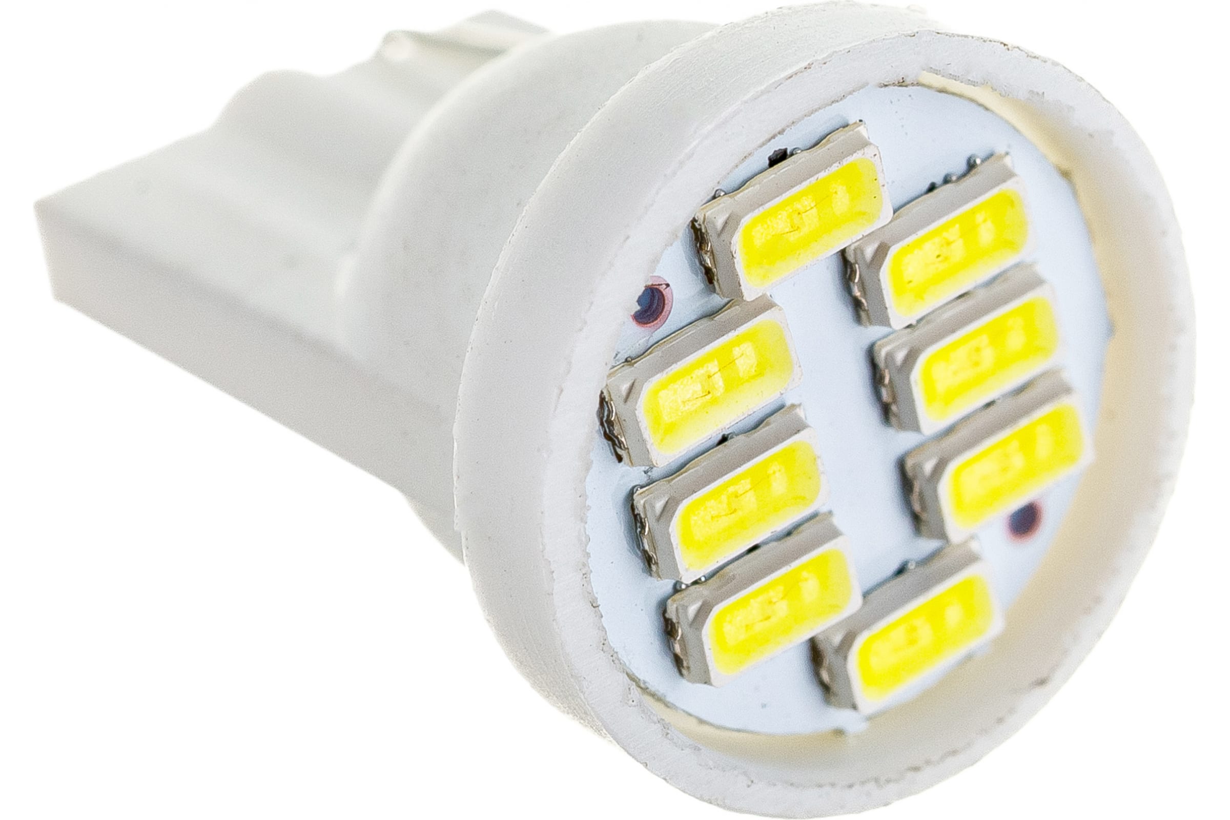 SKYWAY Автолампа диод T10W5W 24V 8 SMD диодов 1-конт Белая салон, габариты, номер, стопы S