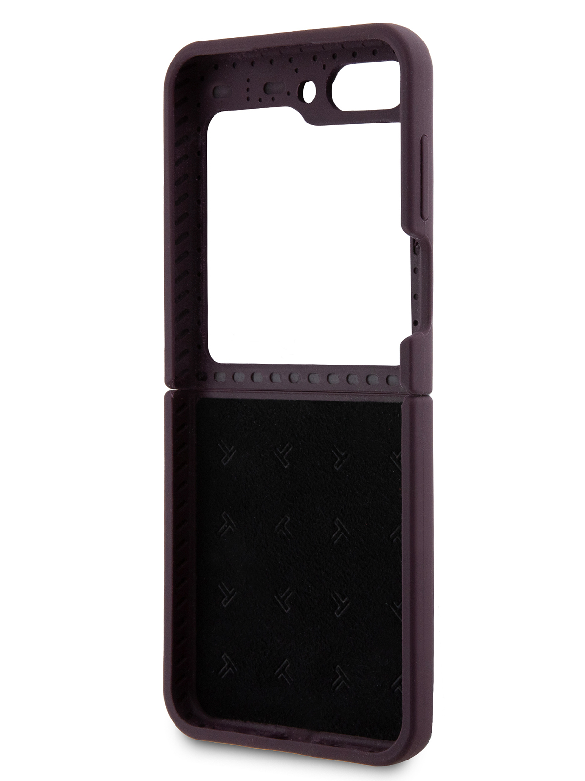 Чехол Tumi для Galaxy Z Flip5 Metal logo Hard Purple