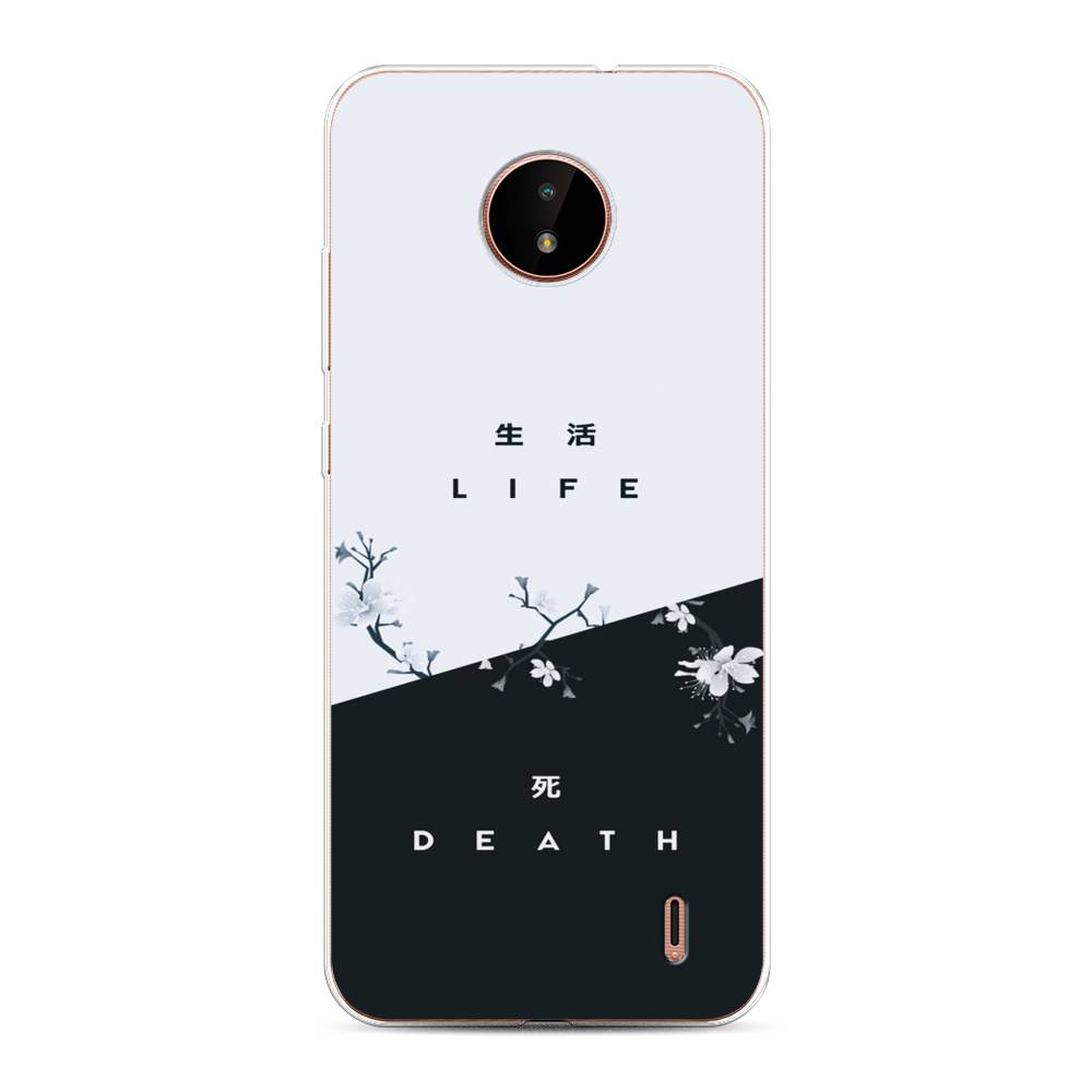

Чехол Awog на Nokia C20 / Нокиа C20 "Life and death", Черный;серый, 124350-7