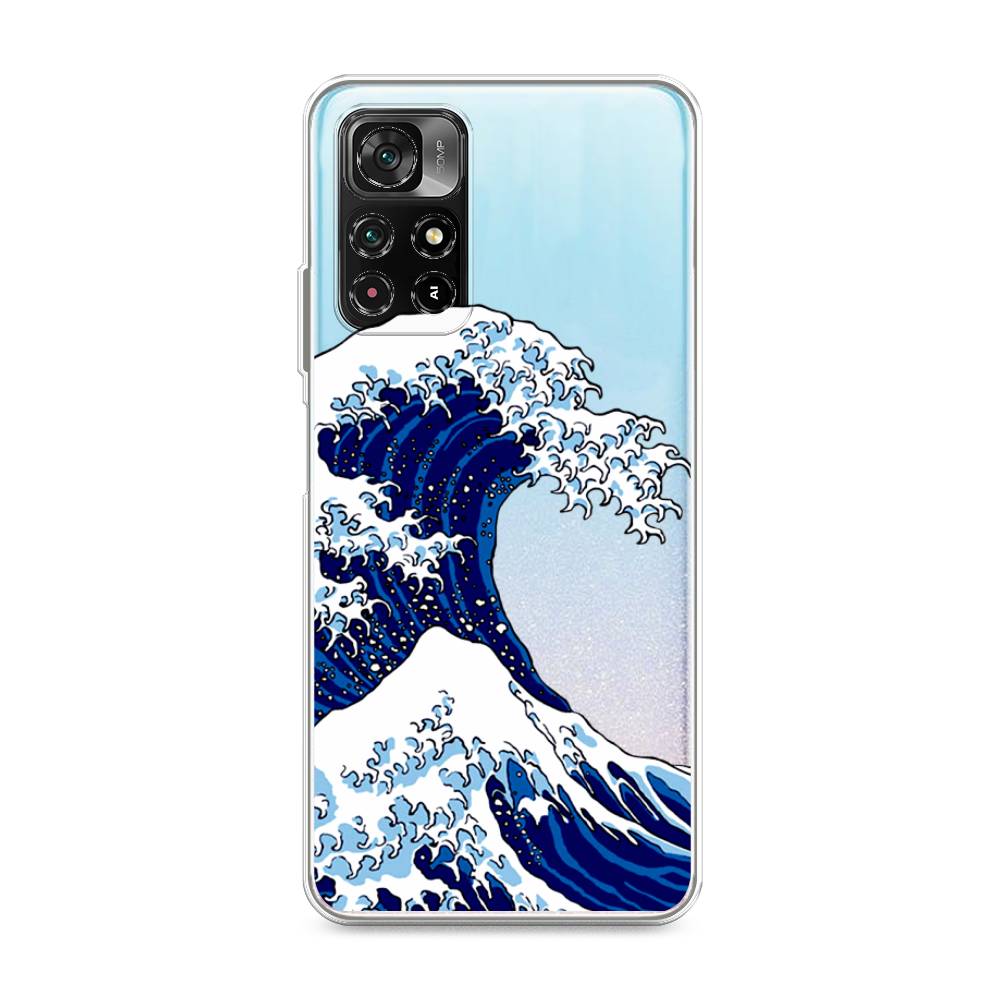 

Чехол Awog на Xiaomi Redmi Note 11 5G "Волна в Канагаве", Разноцветный, 311950-4